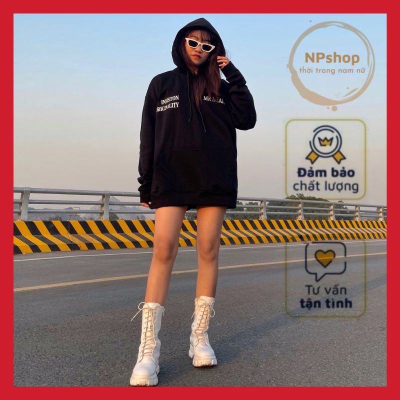 Áo hoodie unisex nam nữ xuất xịn, áo khoác có mũ dài tay , áo nỉ bông form rộng mền mịn chống nắng NP Shop | BigBuy360 - bigbuy360.vn
