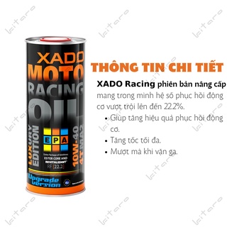 Nhớt Xado Racing 10W40 API SN JASO MA2