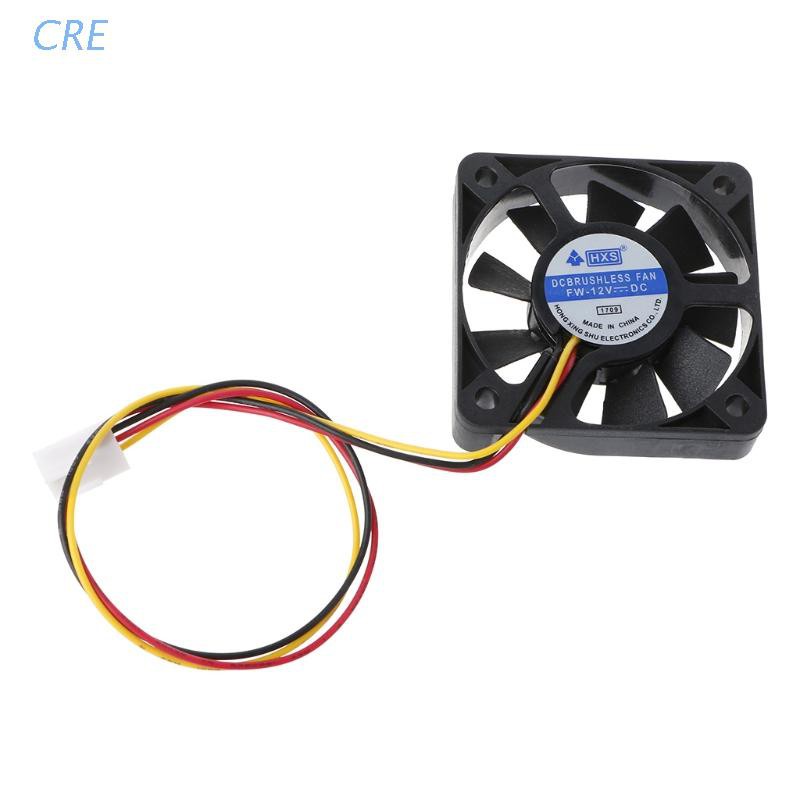 Quạt Tản Nhiệt Mini Không Chổi Than 9 Cánh 50mm X 50mm X 10mm Dc 12v 3 Chân 5010