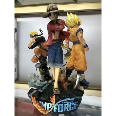Mô HÌNH One Piece JUMP Fighting Luffy Monkey King Uzumaki Naruto Big Three Figures