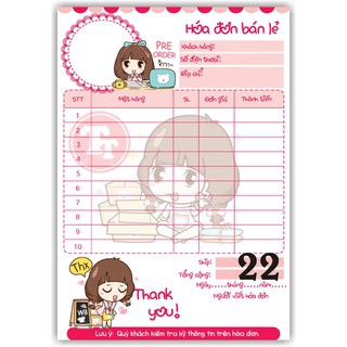Miễn phí Thiết Kế In hóa đơn theo yêu cầu 1 liên, 2 liên, 3 liên