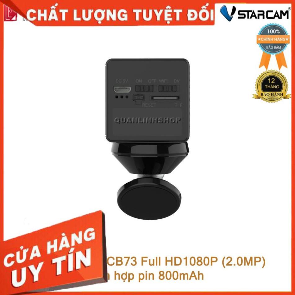 (giá khai trương) Camera giám sát mini IP Wifi hồng ngoại ban đêm Vstarcam CB73 Full HD 1080P 2MP tích hợp pin 800mAh