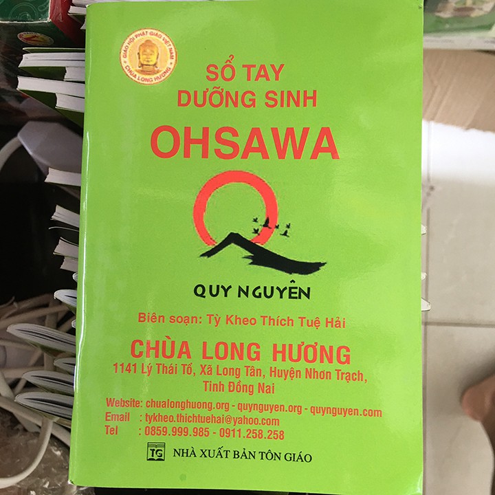 Sổ tay dưỡng sinh Ohsawa Chùa Long Hương