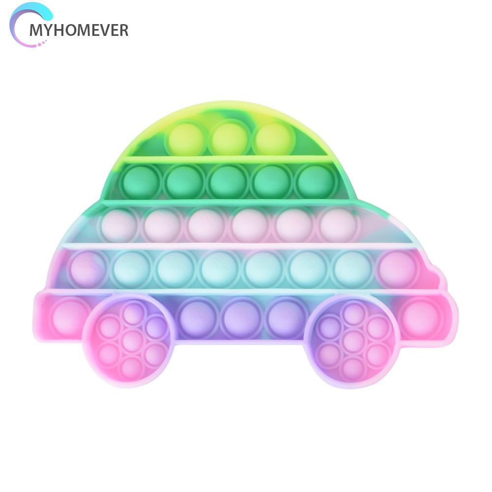 Pop It Fidget Đồ chơi Car Push Bubble Fidget Sensory Relax Đồ chơi Anti Stress Đồ chơis Rainbow Macaron