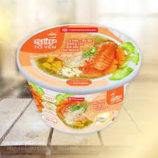 SÚP TỔ YẾN CÁ HỒI BÍ ĐỎ BÔNG CẢI BÓ XÔI YẾN MẠCH 20G