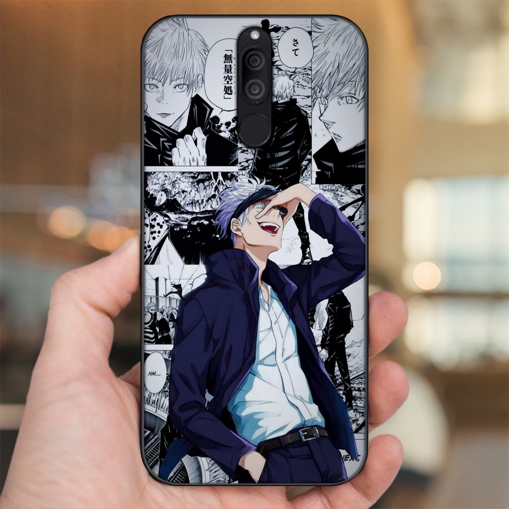 Ốp lưng Huawei Nova 2i viền đen in hình Satoru Jujutsu Kaisen
