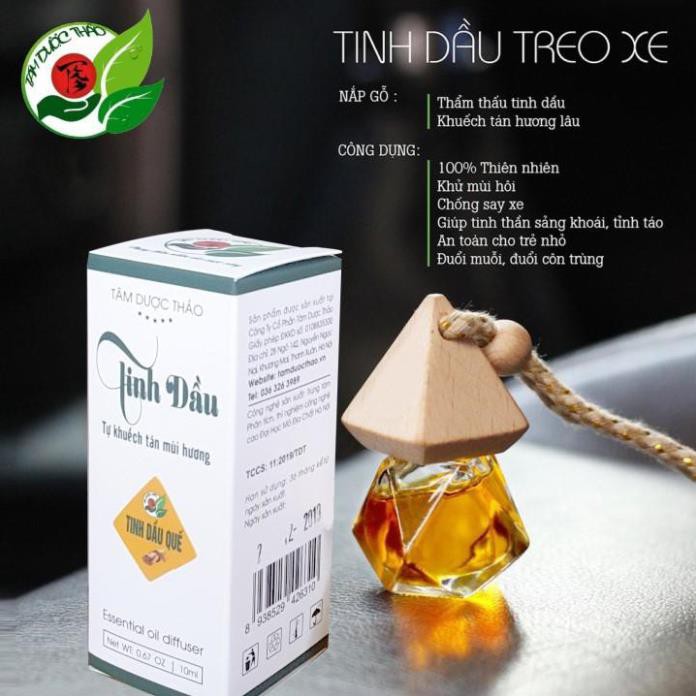 Tinh dầu Quế tự khuếch tán 10ml Tâm Dược Thảo thơm phòng, khử mùi, treo xe ô tô