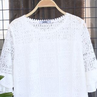Đầm Jaspal ren phối voan