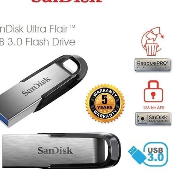 Usb 3.0 Sandisk Ultra Flair 32gb 64gb 128gb 256gb 512gb - 32gb