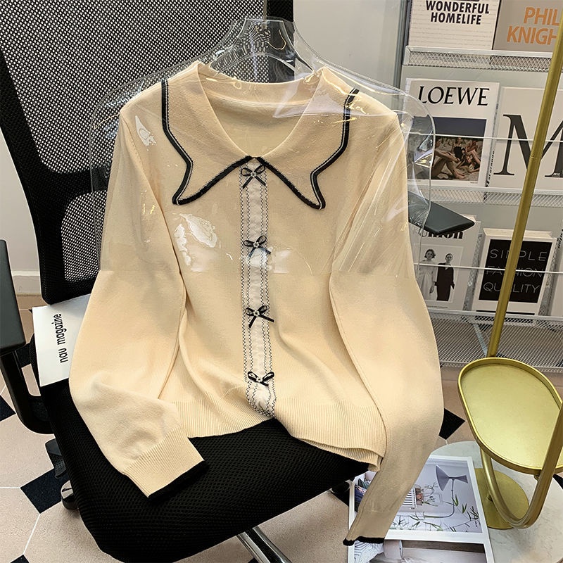 Áo sweater Dáng Rộng Màu Sắc Thời Trang Thu Đông Cho Nữ