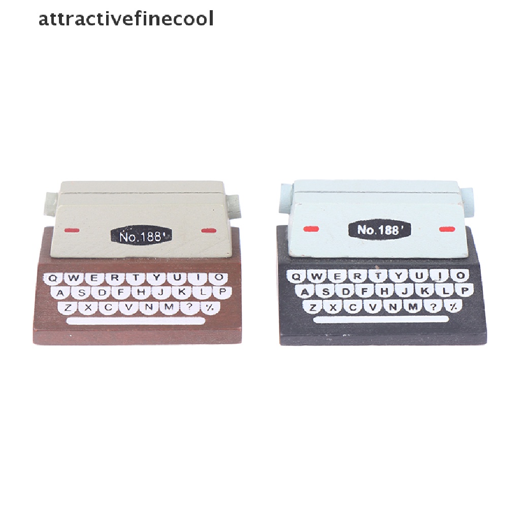 1 Mô Hình Máy Đánh Chữ Tỉ Lệ 1: 12 Trang Trí Nhà Búp Bê