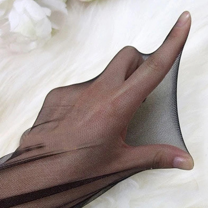 Quần vớ bó sát lưng cao siêu mềm mại xuyên thấu ánh ngọc trai độ co giãn tốt quyến rũ thời trang dành cho nữ