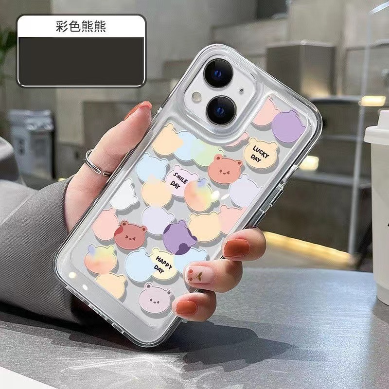 Ốp Điện Thoại Trong Suốt In Hình Gấu Hoạt Hình Cho iphone 11 13 7 8 Plus 12 13Pro Max X XS Max 7 8 SE 2020