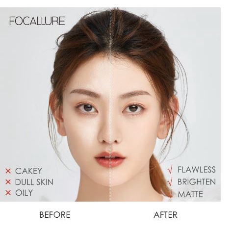 Phấn Phủ FOCALLURE Trang Điểm Giúp Kiềm Dầu