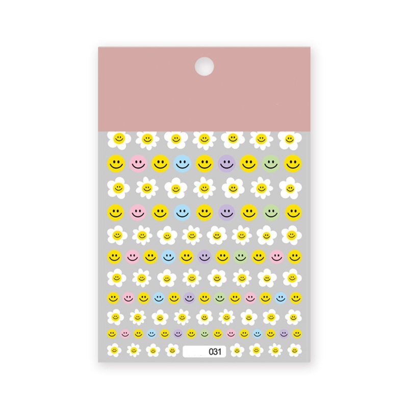 Miếng Dán Trang Trí Móng Tay Họa Tiết Hoạt Hình Gấu Trúc / Thỏ / Cherry Dễ Thương