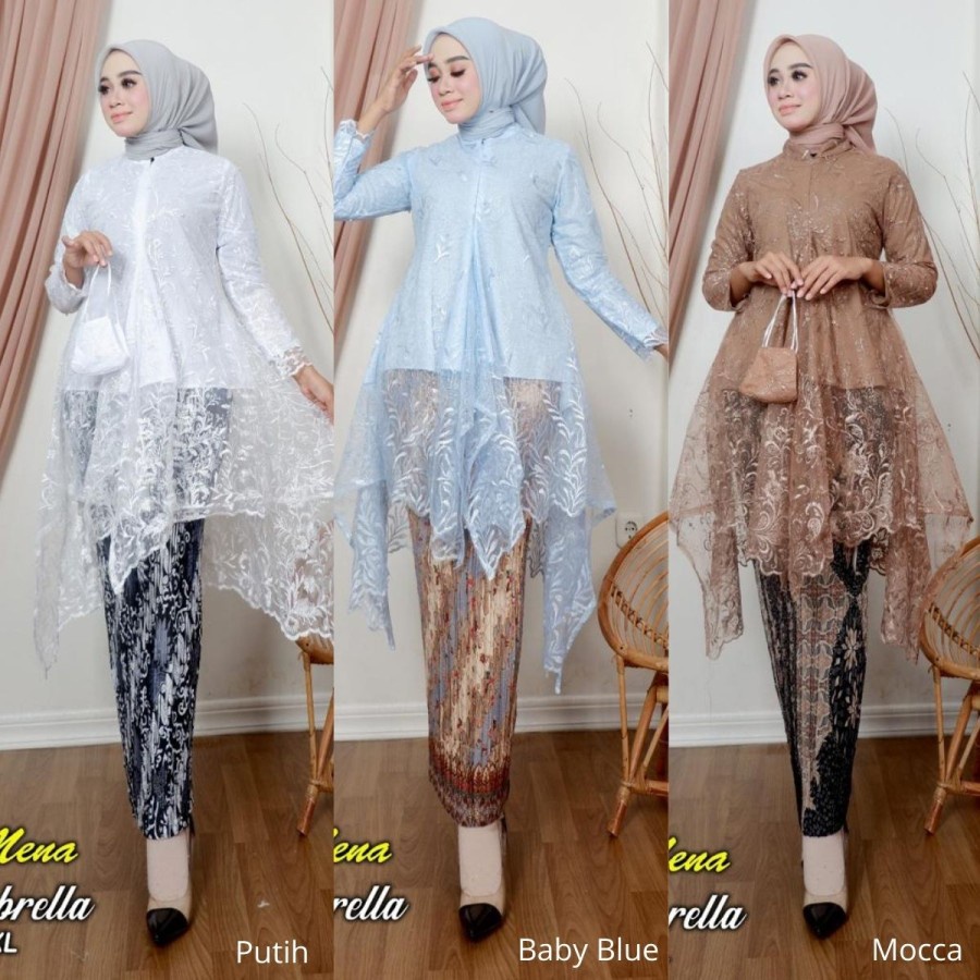 Ambrella Áo Dài Cài Đặt Hàng Đầu/Áo Khoác/Đầm/ Cài Đặt Hàng Đầu/Sự Tiệc/Công Sở/Sự Kiện Đi Tiệc Thân Thiện Với Môi Trường / Trang Phục Tiệc / Tiệc Konding / Top And Party / KEBAYA Cài Đặt Hàng Đầu / Tiệc Tùng / Tiệc Konding / Cài Đặt Hàng Đầu / Trang Điểm