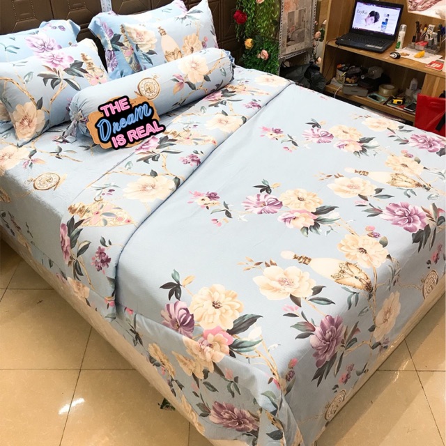 Bộ Chăn Ga Gối Tencel Linen