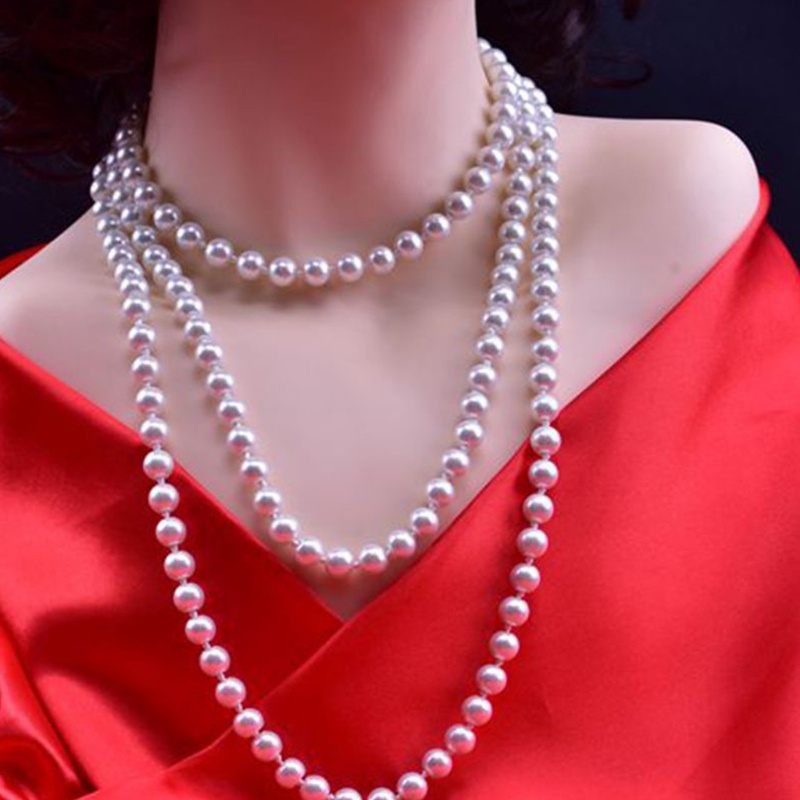 Flgo Vòng Cổ Choker Nhiều Lớp Đính Ngọc Trai Nhân Tạo Tinh Tế Thời Trang Trang Phục Hóa Trang