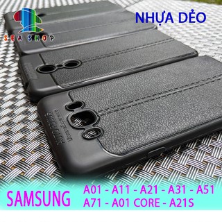 Ốp lưng samsung galaxy a01, a11, a21, a21s, a31, a51, a71, a73, a01 core... nhựa dẻo - vân da - chống sốc-sang trọng