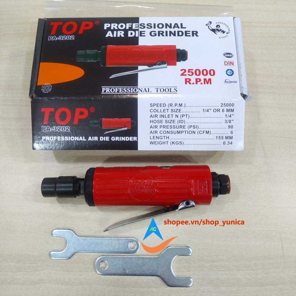 [Máy mài hơi Top PA-3202 hàng chính hãng, xuất xứ Đài Loan, sản xuất theo công nghệ của Đức, giao hàng nhanh