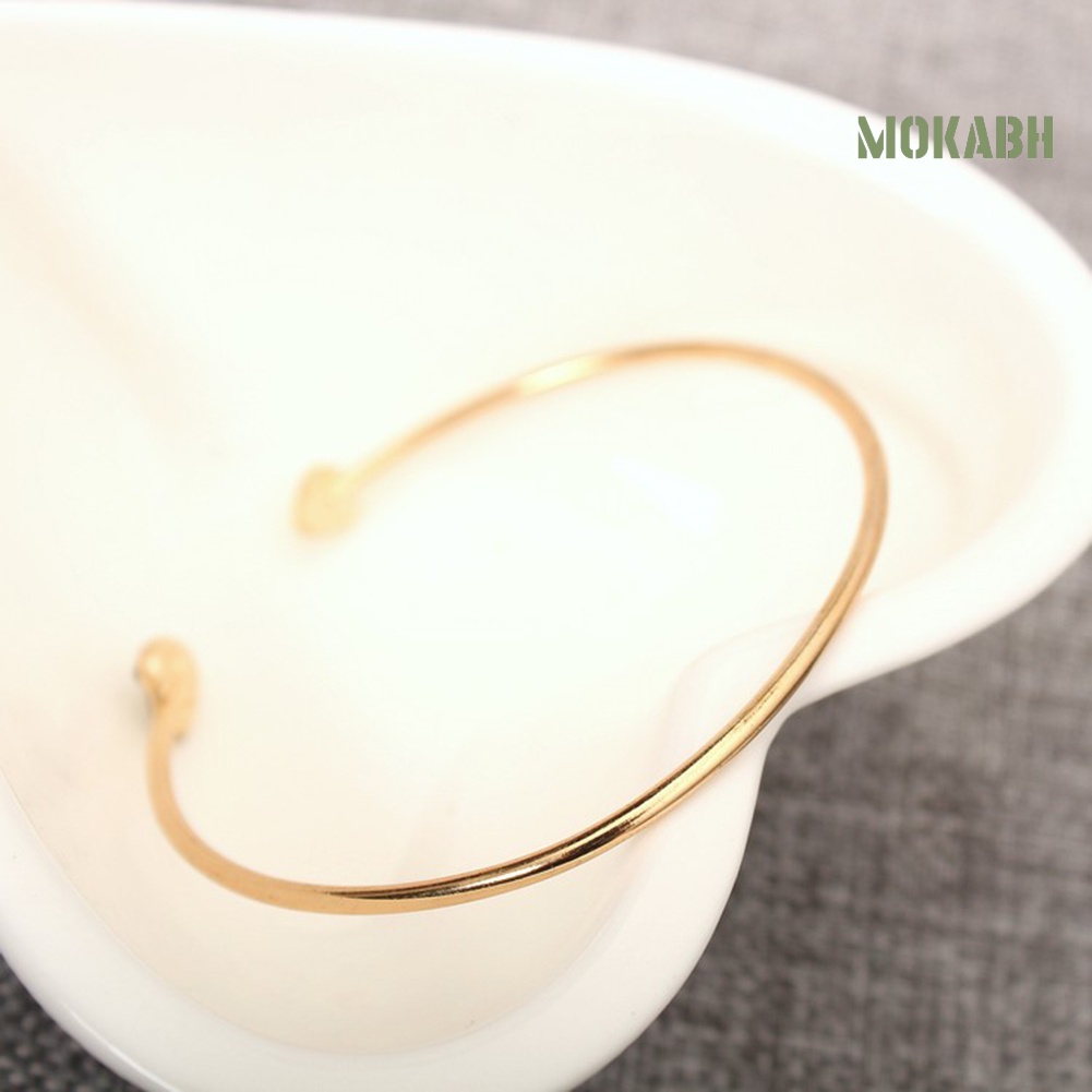 Vòng Đeo Tay Dạng Hở Hình Trái Tim Đôi Đính Đá Dành Cho Nữ