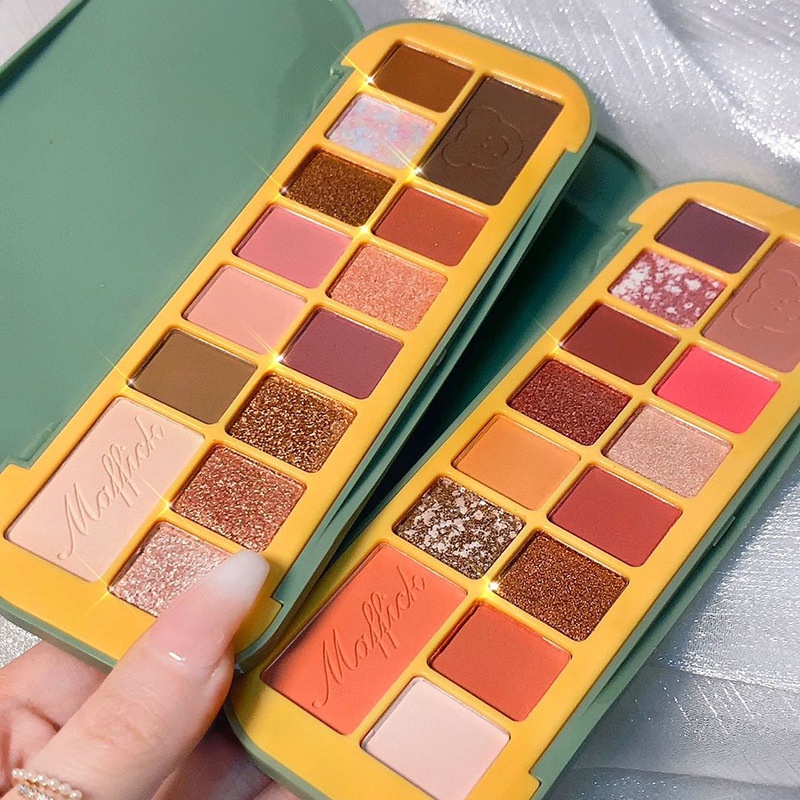 (Hàng Mới Về) Bảng Phấn Mắt Maffick 14 Màu Lì Và Ánh Nhũ Kết Hợp Trang Điểm Kháng Nước | BigBuy360 - bigbuy360.vn