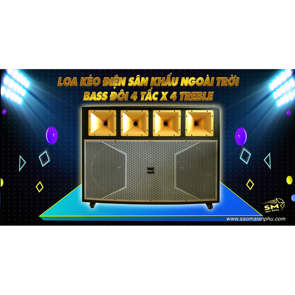 Loa Kéo 2 BASS 4 TẤC Điện Sammix P-3100K ,MICRO UHF, LOA KARAOKE Bluetooth CÔNG SUẤT CỰC MẠNH