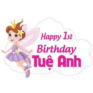 Biển tên trang trí sinh nhật