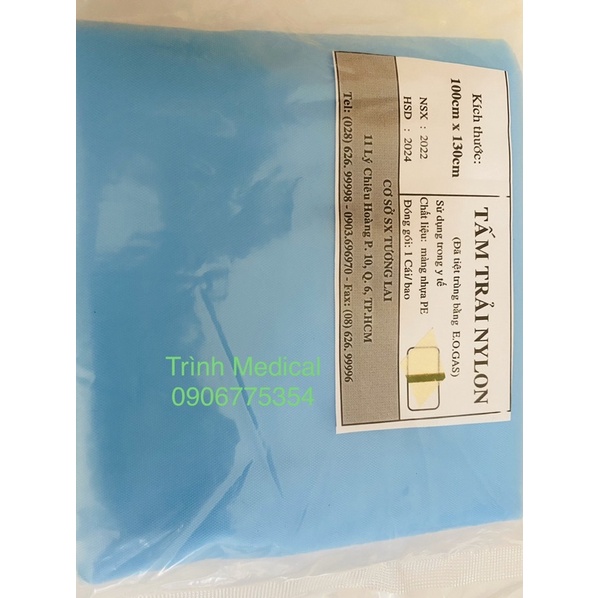 TẤM TRẢI NYLON Y TẾ 100CMx130CM