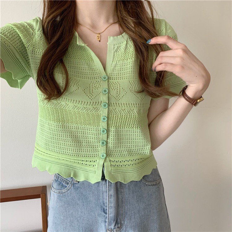 Áo croptop nữ kiểu tay ngắn phong cách thời trang hàn quốc hot trend AK06 JOLY