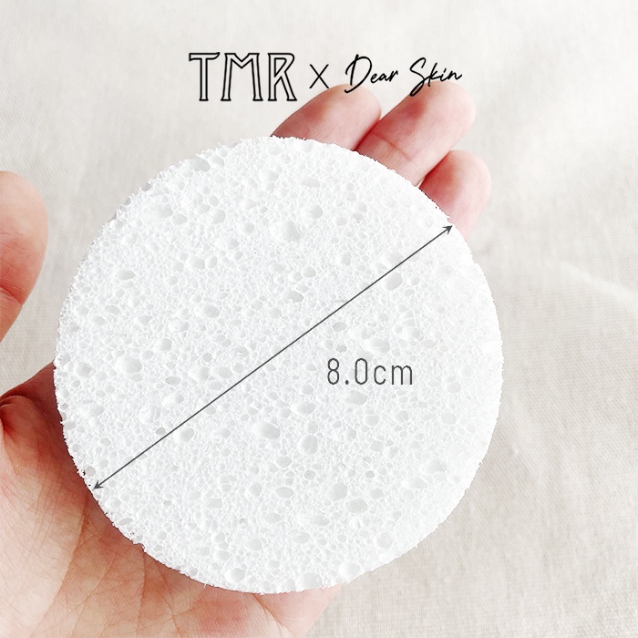 TMR Bông bọt biển trắng rửa mặt tẩy tế bào chết Cleansing Sponge Hàn Quốc