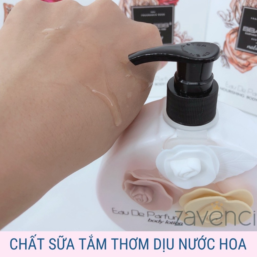 Sữa Tắm ST123407 Ba Bông Hoa BBAESS Hương Nước Hoa Pháp HÀNG CHÍNH HÃNG (400ml)