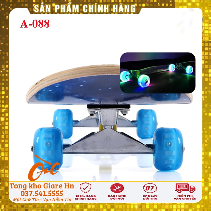 Ván Trượt Thể Thao Skateboard, tải trọng lên tới 150kg, Mặt Nhám Cao Cấp Gỗ Phong Ép 8 Lớp