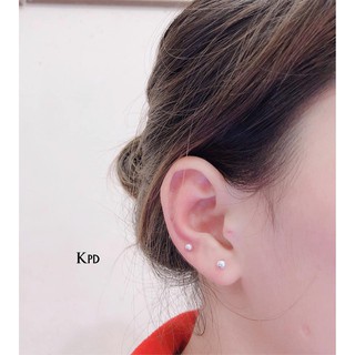 Hoa tai nụ bạc 100% cá tính dễ đeo