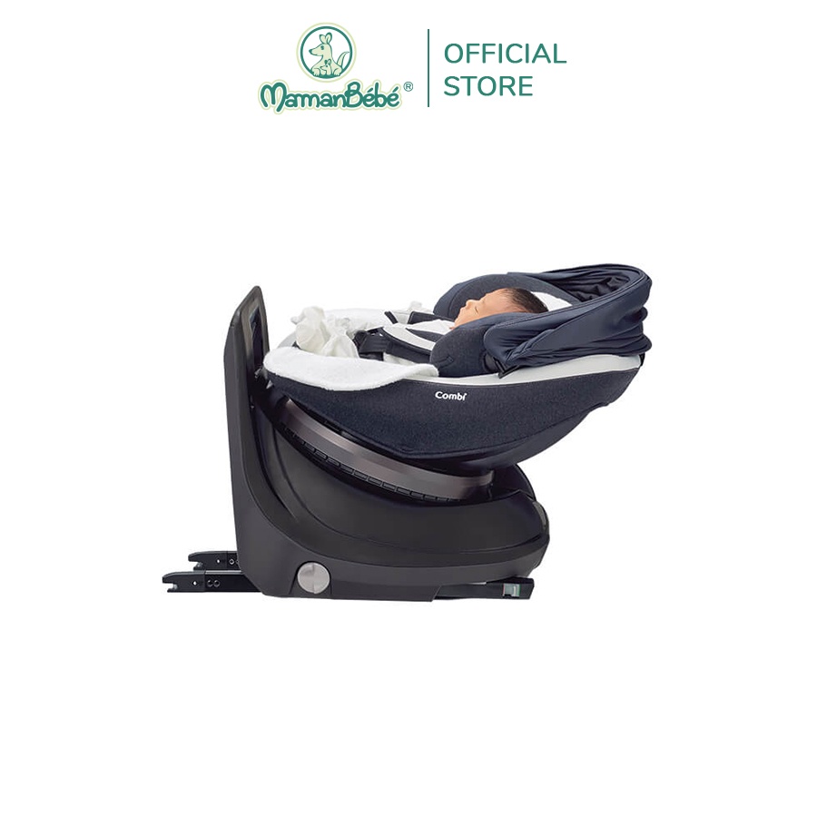 Ghế ngồi ô tô Combi Culmove xoay 360° Smart Isofix xanh navy