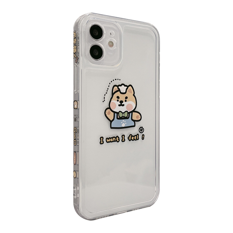 Ốp lưng iphone Ốp lưng iphone vuông cạnh hình insbear 6plus/6s/6splus/7/7plus/8/8plus/x/xr/xs/11/12/pro/max/plus/promax Dinuo case