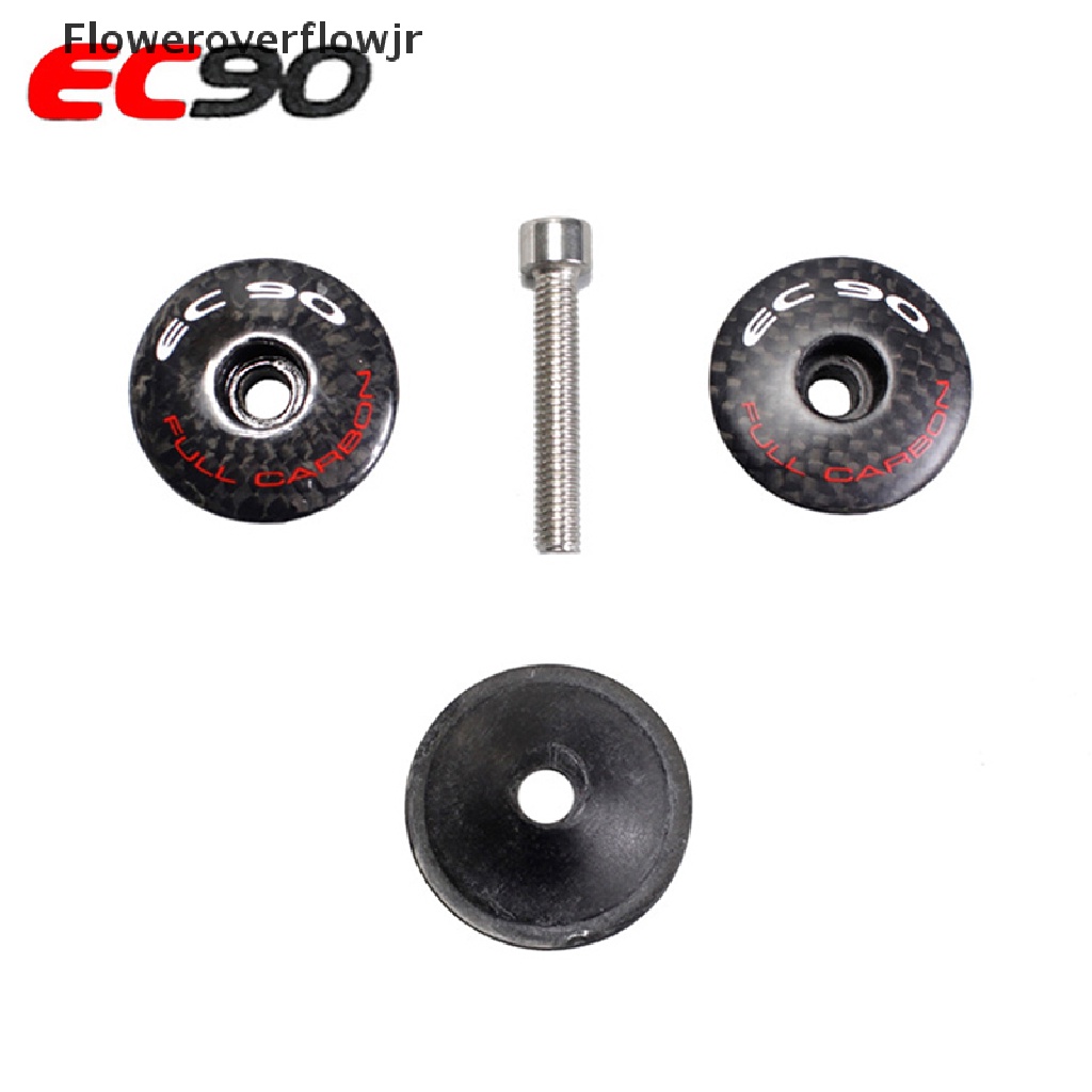 [AutoParts] High-quality EC90 Carbon Fiber Stem Headset Top Cap Cover attachments of a bike .
