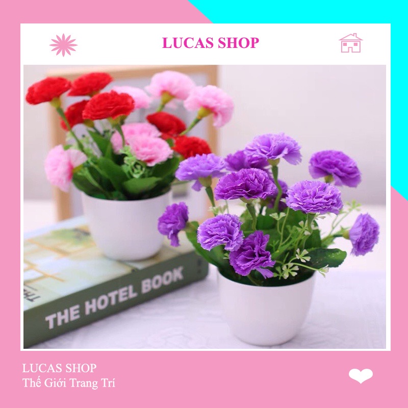 Hoa giả - Hoa phăng giả cao cấp cành dài 40cm 10 nhánh trang trí nhà cửa văn phòng