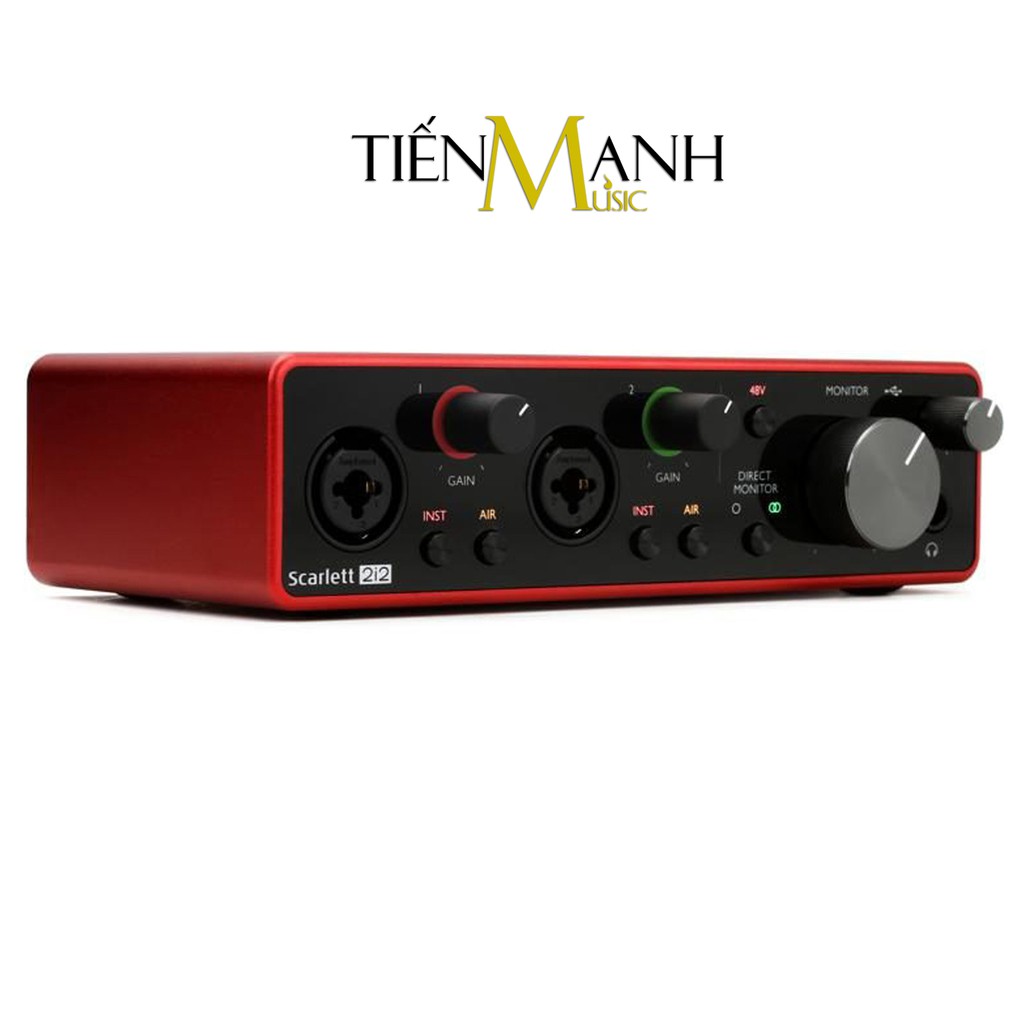 [Tặng Cable] Focusrite Scarlett 2i2 Gen 3 Sound Card Âm Thanh - Focus USB Audio SoundCard (3rd - Gen3)