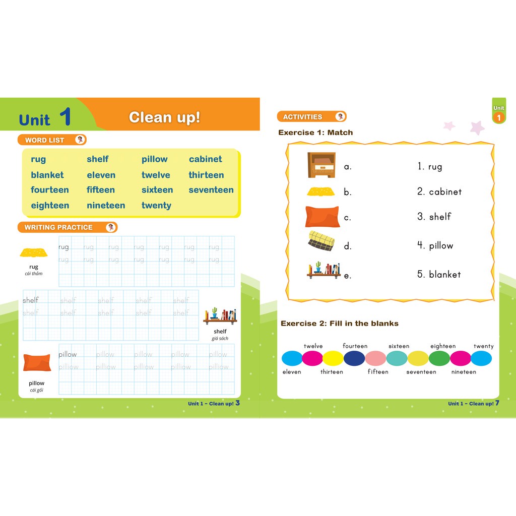 Sách Luyện viết chữ nhớ từ vựng – English Writing Family &amp; Friend 3 MEGATH9541