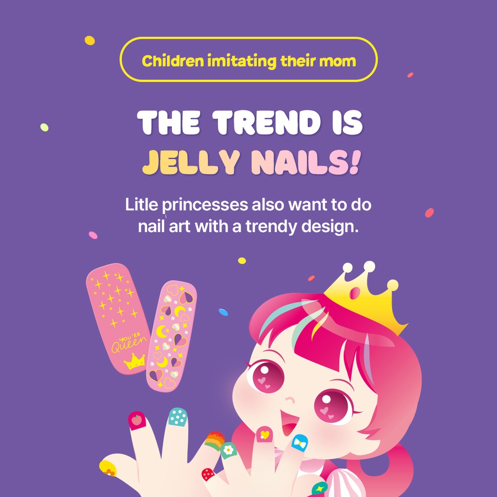 [I'm Pinky] Celeb Pinky Kids Gel Nail Sticker