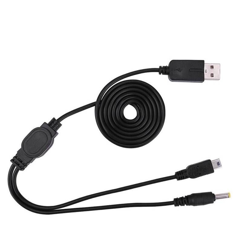 Dây sạc và truyền dữ liệu USB chữ Y 2 trong 1 cho máy chơi game psp 1000/2000/3000