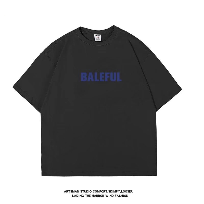 Áo Thun Tay Ngắn Cổ Tròn In Chữ Size M-8XL Thời Trang Cho Nam Nữ