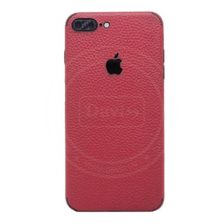 Miếng dán da dán full viền cho iphone 8 Plus làm từ da thật cao cấp - Davis