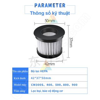 Lõi lọc thay thế cho CM800 CM810 CM900 CMCM300S CM400 CM500 phụ kiện thay thế Hepa