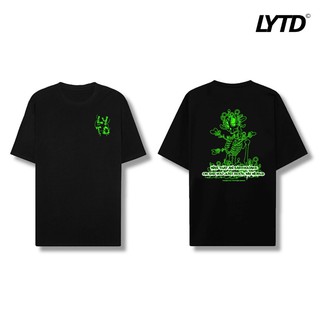 Áo Thun Unisex LYTD Fall In Love Oversize Trắng/Đen