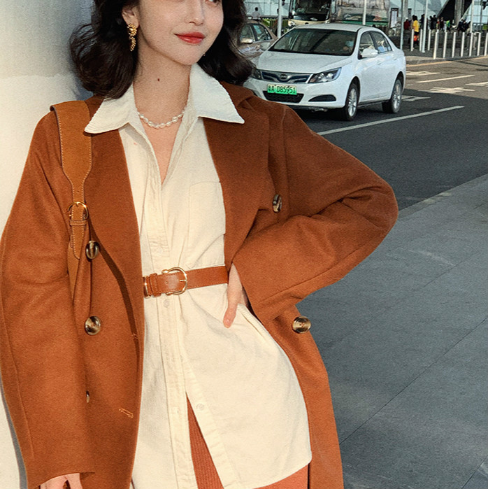 Áo Sơ Mi Tay Dài Phong Cách Retro Hàn Quốc Cho Nữ