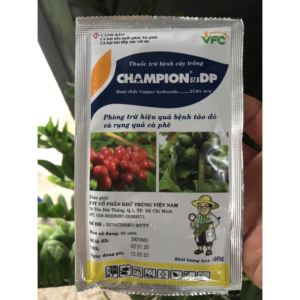 Thuốc trừ bệnh gốc đồng Champion 57.6DP (60g)