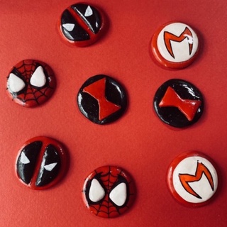 Marvel Collection - Handmade Clay - Spiderman/Deadpool/Black Widow/Scarlet Witch