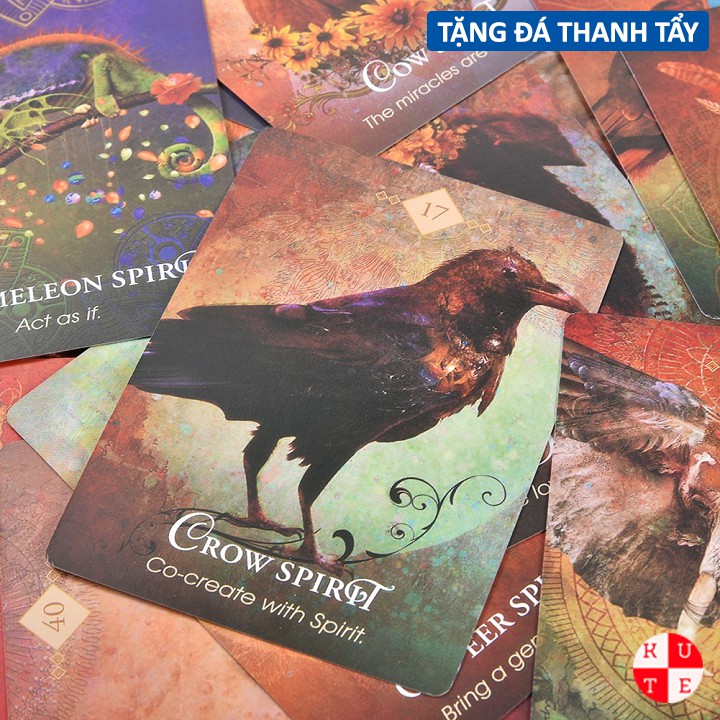 Bộ Bài Spirit Animal Oracle 68 Lá Bài Tặng File Tiếng Anh Và Đá Thanh Tẩy B4 C4